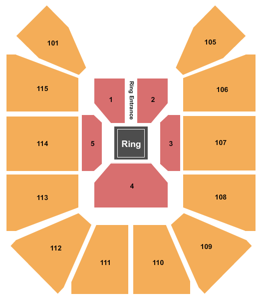 McLeod Center WWE Seating Chart